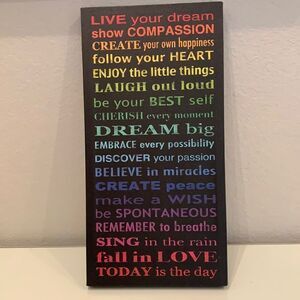 Inspirational Wall Hanging 